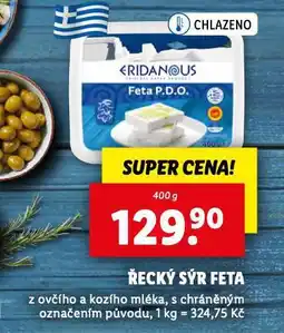 Lidl Řecký sýr feta nabídka