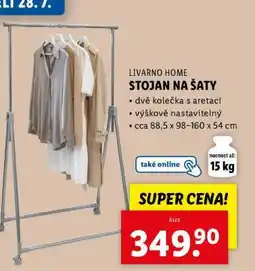 Lidl LIVARNO HOME STOJAN NA ŠATY nabídka