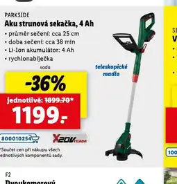 Lidl Aku strunová sekačka 4 ah nabídka