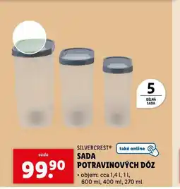 Lidl Sada potravinových dóz nabídka