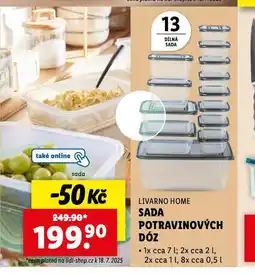 Lidl Sada potravinových dóz nabídka