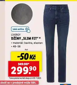 Lidl Džíny slim fit nabídka