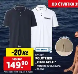 Lidl Polotriko regular fit nabídka