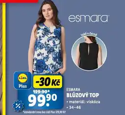 Lidl Blůzový top nabídka