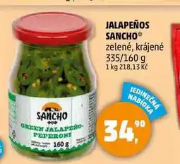 Penny Market JALAPEÑOS SANCHO zelené, krájené, 335/160 g nabídka