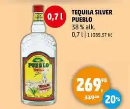 Penny Market TEQUILA SILVER PUEBLO 38% alk., 0,7 l nabídka