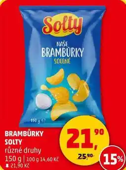 Penny Market BRAMBŮRKY SOLTY různé druhy, 150 g nabídka