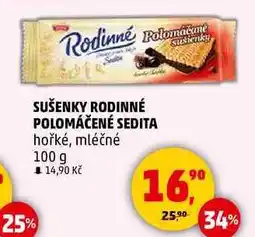 Penny Market SUŠENKY RODINNÉ POLOMÁČENÉ SEDITA hořké, 100 g nabídka