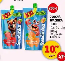 Penny Market OVOCNÁ SVAČINKA HELLO různé druhy, 200 g nabídka