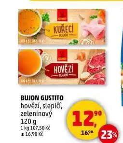Penny Market BUJON GUSTITO hovězí, slepičí, zeleninový, 120 g nabídka