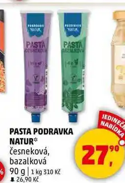 Penny Market PASTA PODRAVKA NATUR, česneková, bazalková, 90 g nabídka