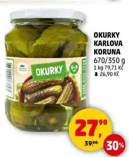 Penny Market OKURKY KARLOVA KORUNA, 670/350 g nabídka