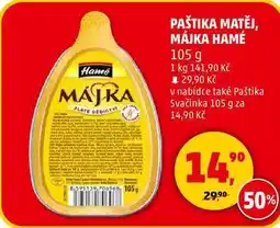 Penny Market PAŠTIKA HAMÉ Májka, 105 g nabídka