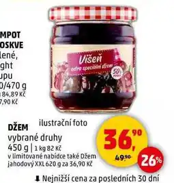 Penny Market DŽEM vybrané druhy, 450 g nabídka