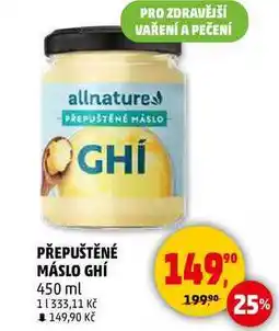 Penny Market PŘEPUŠTĚNÉ MÁSLO GHÍ, 450 ml nabídka