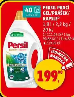 Penny Market PERSIL PRACÍ GEL/PRÁŠEK/ KAPSLE, 1,81/2,2 kg/ 29 ks nabídka