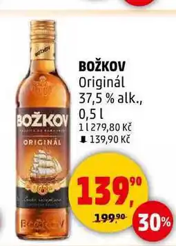 Penny Market BOŽKOV Originál 37,5 % alk., 0,5 l nabídka