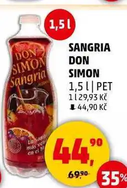 Penny Market SANGRIA DON SIMON, 1,5 l, PET nabídka