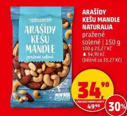 Penny Market ARAŠÍDY KEŠU MANDLE pražené solené, 150 g nabídka