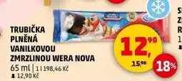 Penny Market TRUBIČKA PLNĚNÁ VANILKOVOU ZMRZLINOU WERA NOVA, 65 ml nabídka