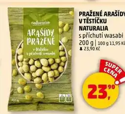 Penny Market PRAŽENÉ ARAŠÍDY V TĚSTÍČKU NATURALIA s příchutí wasabi, 200 g nabídka