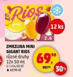 Penny Market ZMRZLINA MINI GIGANT RIOS různé druhy, 12x 50 ml nabídka