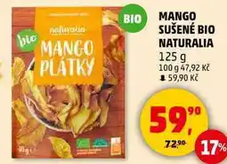 Penny Market MANGO SUŠENÉ BIO NATURALIA, 125 g nabídka