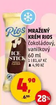 Penny Market MRAŽENÝ KRÉM RIOS čokoládový, vanilkový, 60 ml nabídka
