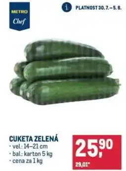 Makro Cuketa zelená nabídka