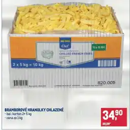 Makro Bramborové hranolky chlazené nabídka