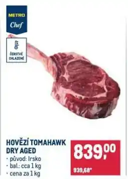 Makro Hovězí tomahawk dry aged nabídka