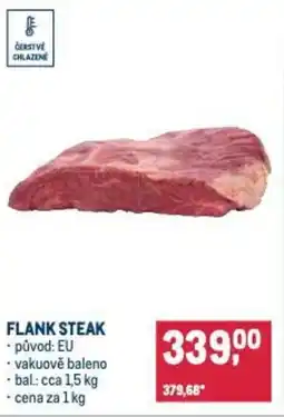 Makro Flank steak nabídka