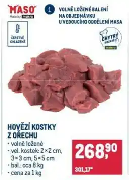Makro Hovězí kostky z ořechu nabídka