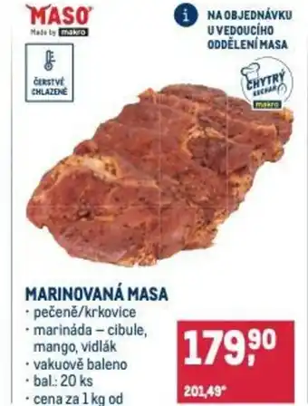 Makro Marinovaná masa nabídka