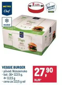 Makro Veggie burger nabídka