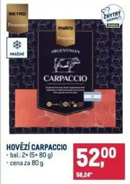 Makro Hovězí carpaccio nabídka