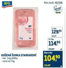Makro Dušená šunka standardní nabídka