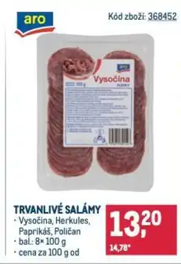 Makro Trvanlivé salámy nabídka