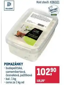 Makro Pomazánky nabídka