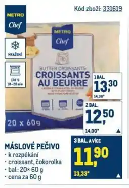 Makro Máslové pečivo nabídka