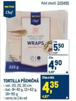 Makro Tortilla pšeničná nabídka