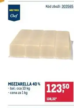 Makro Mozzarella 40% nabídka