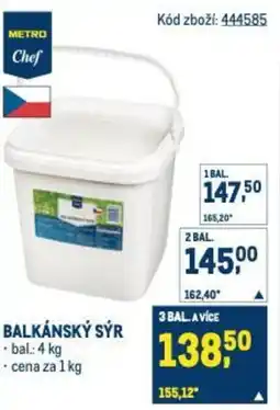 Makro Balkánský sýr nabídka