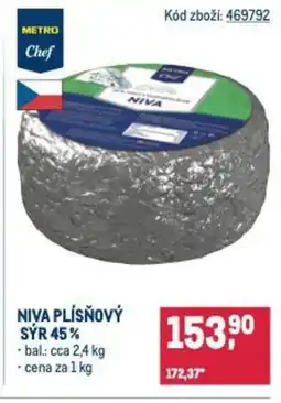 Makro Niva plísňový sýr 45% nabídka