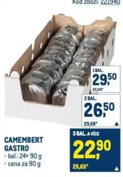 Makro Camembert gastro nabídka