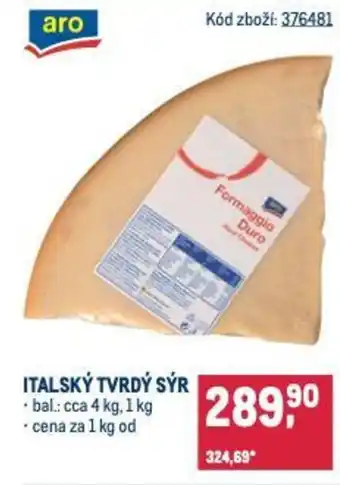 Makro Italský tvrdý sýr nabídka