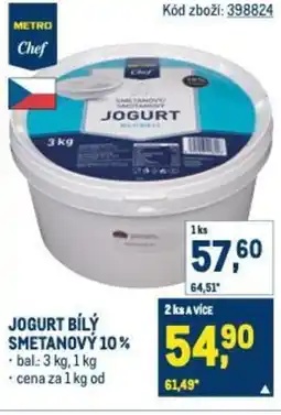 Makro Jogurt bílý smetanový 10% nabídka