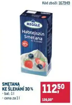 Makro Smetana ke šlehání 30% nabídka