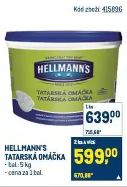 Makro Hellmann's tatarská omáčka nabídka