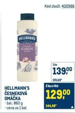 Makro Hellmann's česneková omáčka nabídka